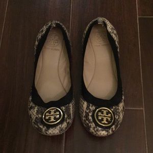 Tory Burch snakeskin ballet flats